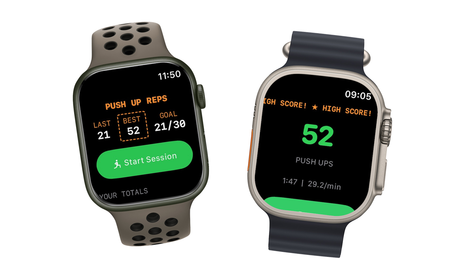 Push Up Reps on Apple Watch
